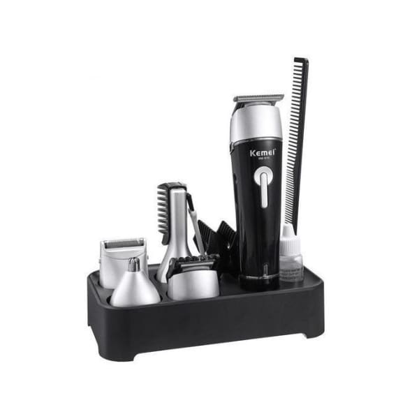 Tondeuse Cheveux KEMEI 10en1 Noir & silver (KM-1015) Tondeuse Cheveux KEMEI 10en1 Noir & silver (KM-1015)